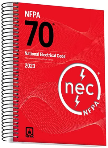 NFPA 70, National Electrical Code, 2023 Edition, Spiralbound Spiral-bound